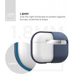 Θήκη TPU Apple Airpods Pro 1 / 2 Silicone Skin Midnight Blue
