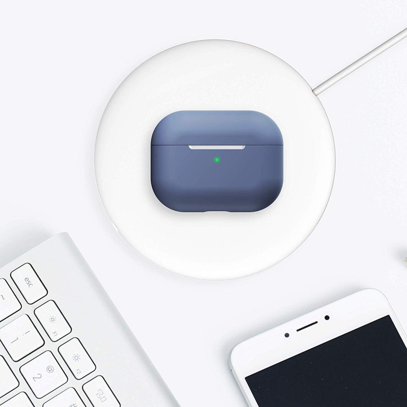Θήκη TPU Apple Airpods Pro 1 / 2 Silicone Skin Midnight Blue
