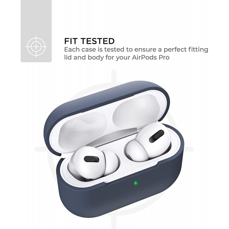 Θήκη TPU Apple Airpods Pro 1 / 2 Silicone Skin Midnight Blue