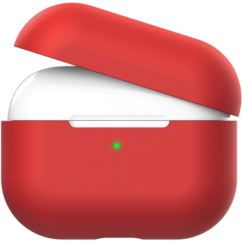 Θήκη TPU Apple Airpods Pro 1 / 2 Silicone Skin Red Θήκη TPU Apple Airpods Pro 1 / 2 Silicone Skin Red