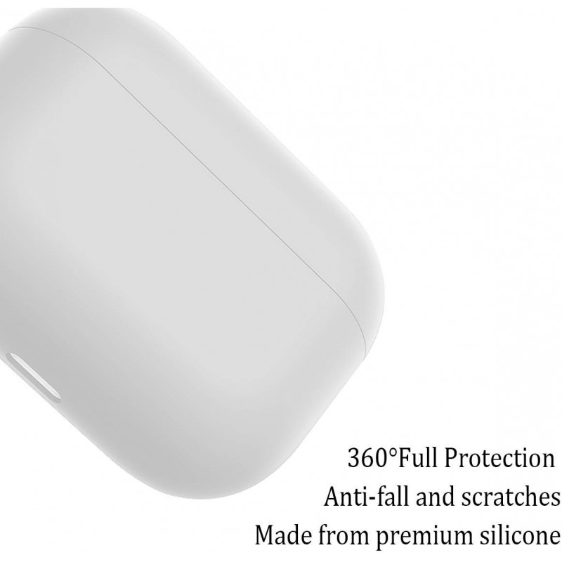 Θήκη TPU Apple Airpods Pro 1 / 2 Silicone Skin White