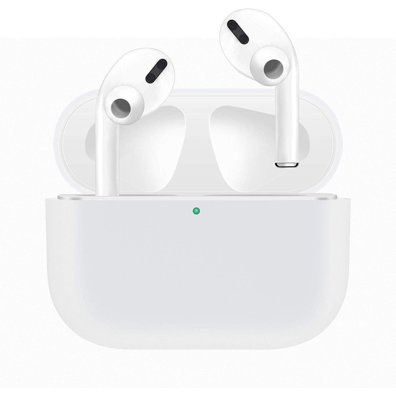 Θήκη TPU Apple Airpods Pro 1 / 2 Silicone Skin White