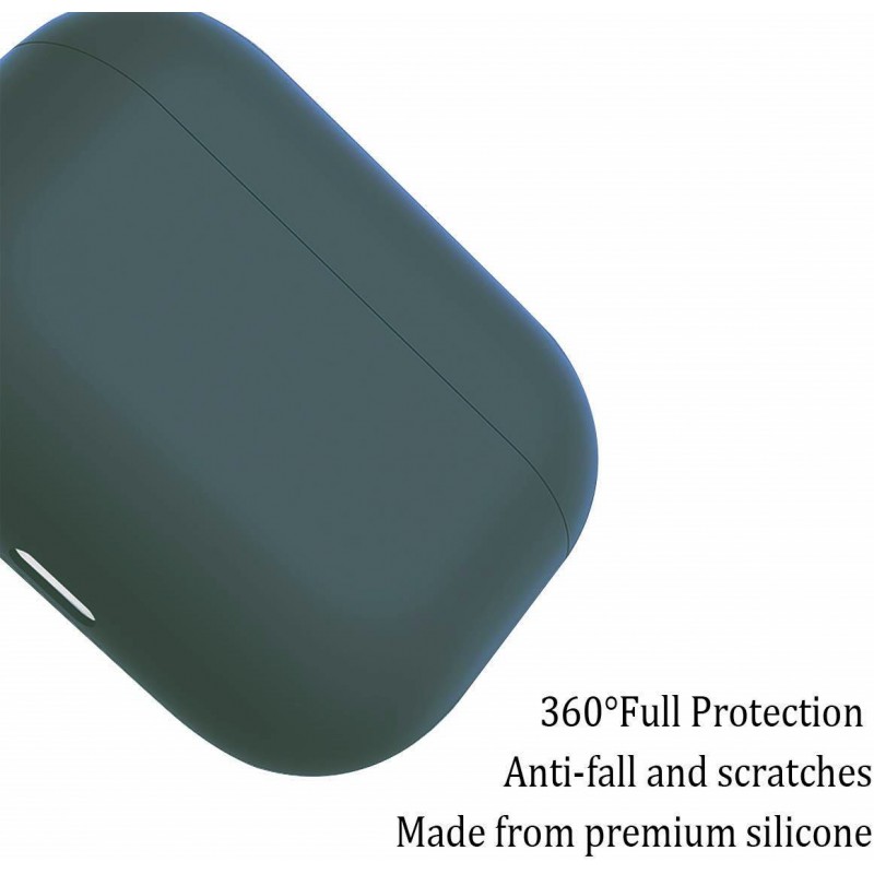 Θήκη TPU Apple Airpods Pro 1 / 2 Silicone Skin Dark Green