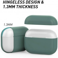 Θήκη TPU Apple Airpods Pro 1 / 2 Silicone Skin Pine Green
