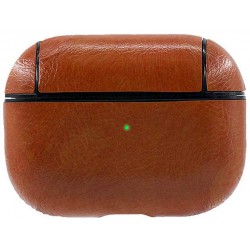 Θήκη Genuine Leather Apple Airpods Pro 1 / 2 Light Brown