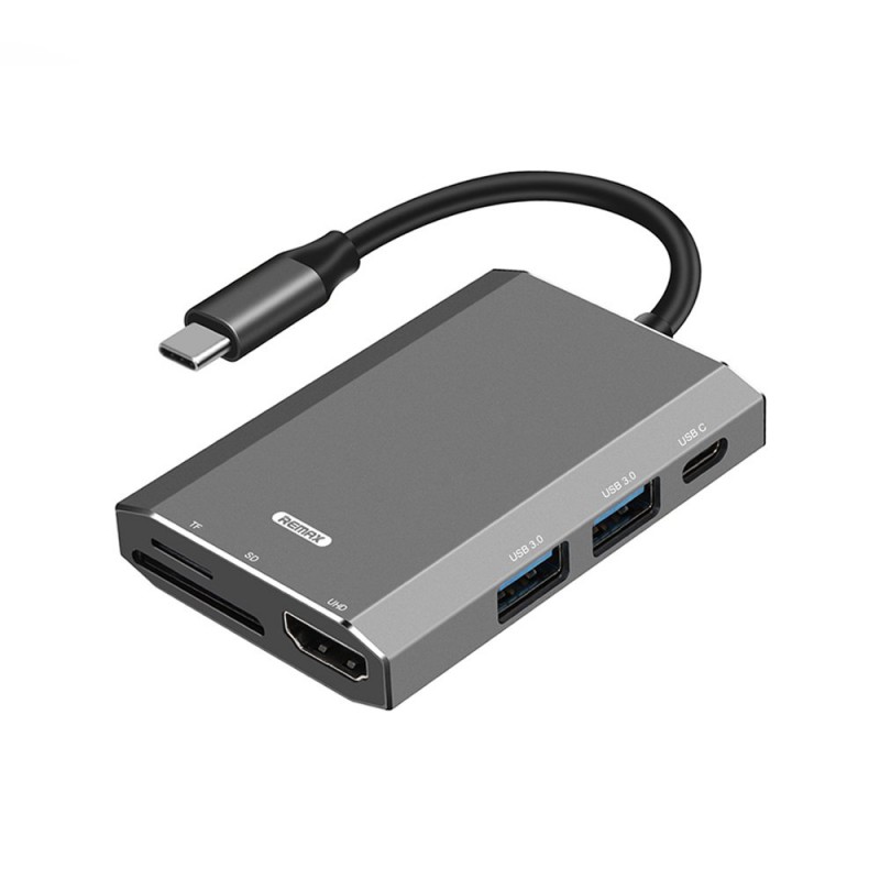Αντάπτορας Remax Hub 6in1 Type-C to Multiport (RU-U30) Αντάπτορας Remax Hub 6in1 Type-C to Multiport (RU-U30)
