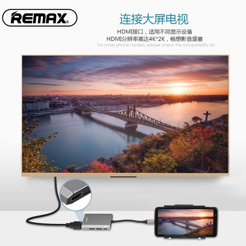 Αντάπτορας Remax Hub 6in1 Type-C to Multiport (RU-U30) Αντάπτορας Remax Hub 6in1 Type-C to Multiport (RU-U30)