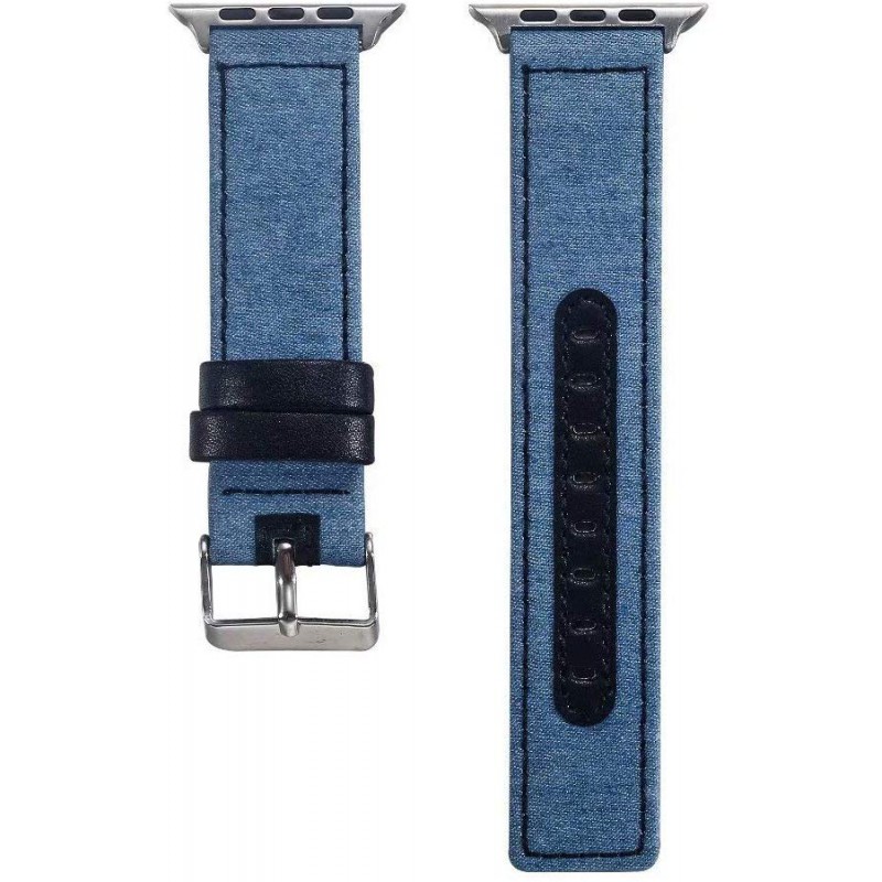 Ανταλλακτικό λουράκι QuickFit Apple Watch 1/2/3/4/5/6/SE/7/8 (42/44/45/49mm) Denim Light Blue