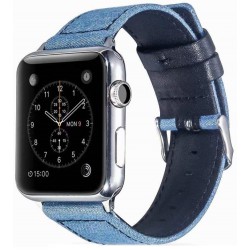 Ανταλλακτικό λουράκι QuickFit Apple Watch 1/2/3/4/5/6/SE/7/8 (42/44/45/49mm) Denim Light Blue