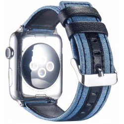 Ανταλλακτικό λουράκι QuickFit Apple Watch 1/2/3/4/5/6/SE/7/8 (42/44/45/49mm) Denim Light Blue