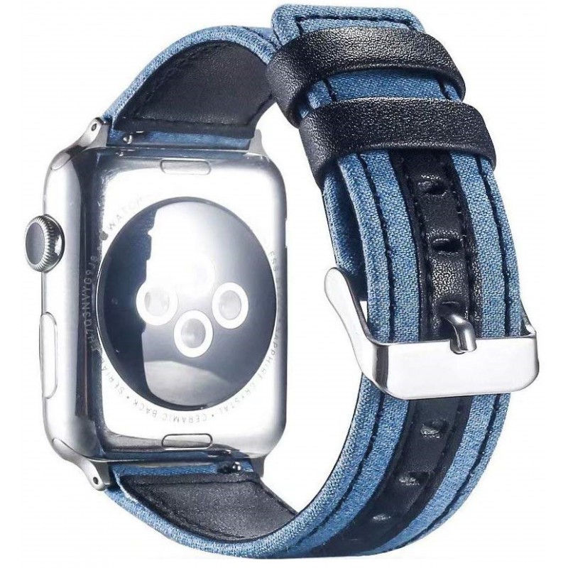 Ανταλλακτικό λουράκι QuickFit Apple Watch 1/2/3/4/5/6/SE/7/8 (42/44/45/49mm) Denim Light Blue