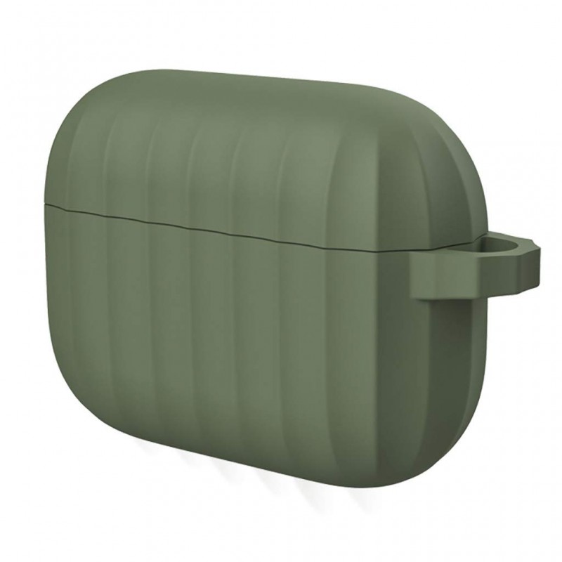 Θήκη TPU Apple Airpods Pro 1 / 2 Silicone Stripes Army Green