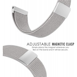 Ανταλλακτικό λουράκι Milanese Band Garmin Fenix 3/5x/3HR/5X Plus/6x/6x Pro/7x Silver (26mm)