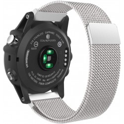 Ανταλλακτικό λουράκι Milanese Band Garmin Fenix 3/5x/3HR/5X Plus/6x/6x Pro/7x Silver (26mm)