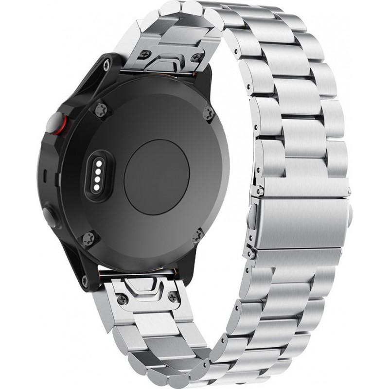 Ανταλλακτικό λουράκι Quickfit Stainless Garmin Fenix 5/5 Plus/6/6 Pro/7/Forerunner 945/935 Silver (22mm)
