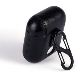 Θήκη Airpods 2/Airpods Retro Genuine Leather Cover with Carabiner Red