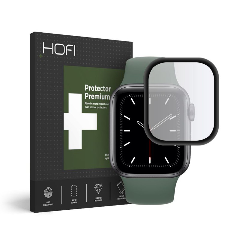 Γυαλί Προστασίας Hofi Hybrid Watch 4/5/6/SE (44mm) Tempered Glass 7H AntiCrash / AntiShock Black