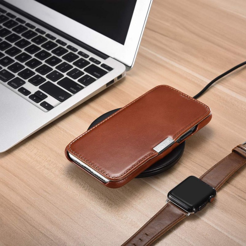 Θήκη iCarer Vintage Leather Wallet Apple iPhone 11 Pro Max (6.5") Brown