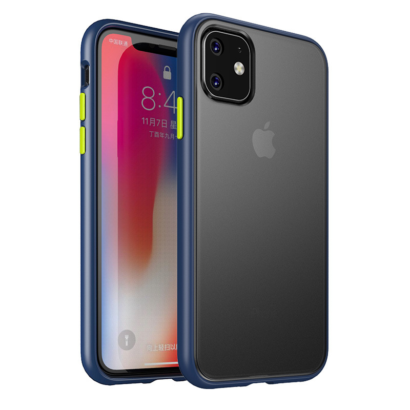 ΘήκηTPU Colored Buttons Apple iPhone 11 Pro (5.8") Navy Blue