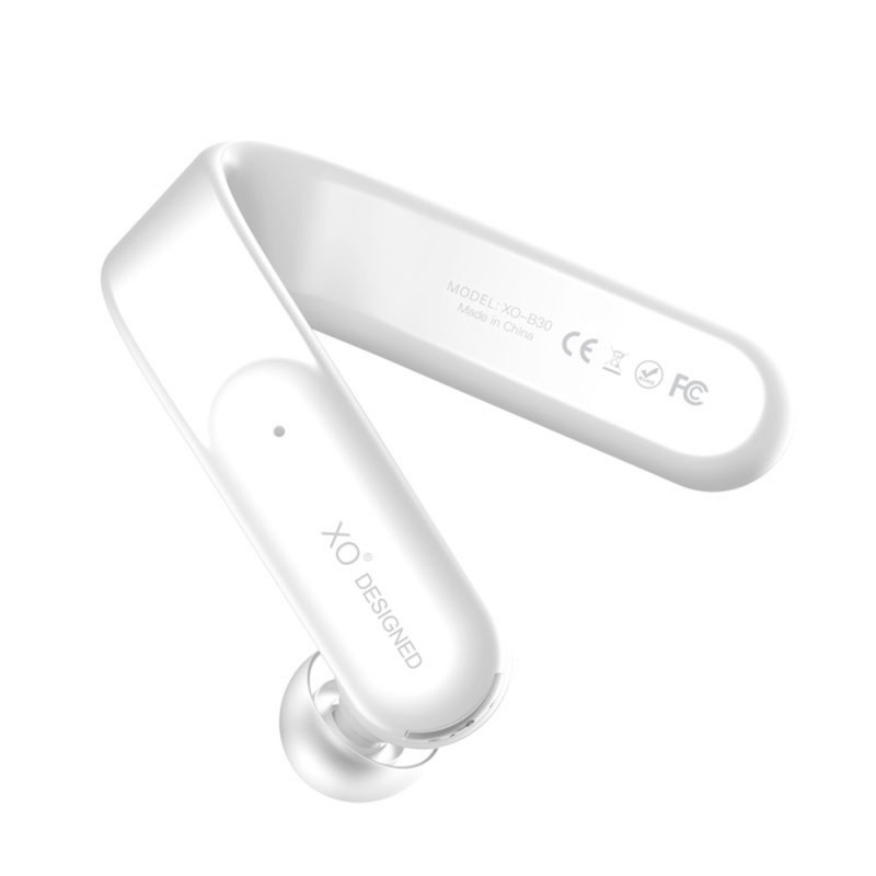 Ακουστικό Bluetooth XO Earphone B30 for Right Ear White