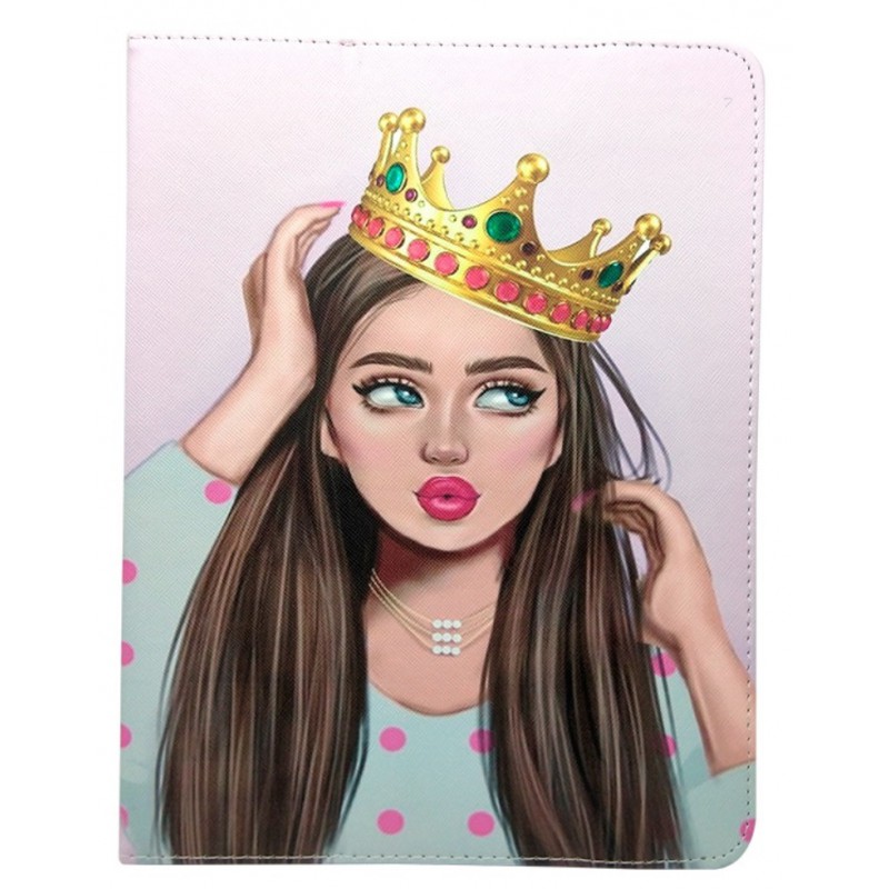 Θήκη Book Lady with Crown Universal για Tablets 7-8"