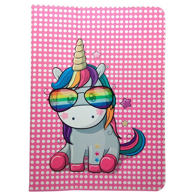 Θήκη Book Rainbow Unicorn Universal για Tablets 9-10"
