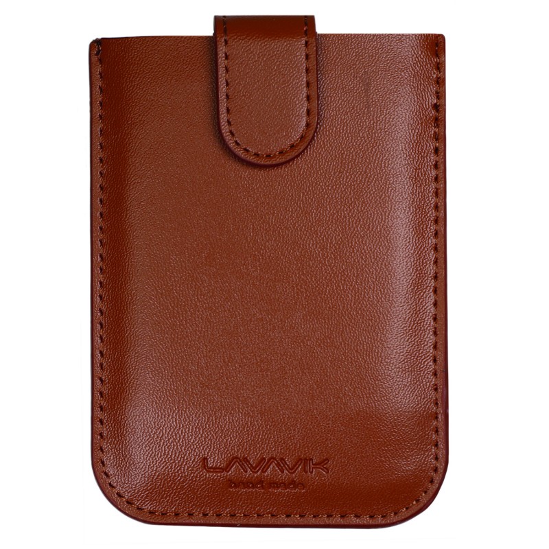 Θήκη 4smarts Lavavik Anti-RFID Leather Pouch (70x105x5mm) Brown