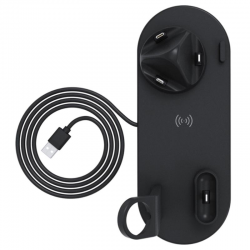 Βάση Ασύρματης Φόρτισης Qi Wireless Charging UD15 for Airpods,Smartwatches & Smartphones Black