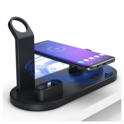 Βάση Ασύρματης Φόρτισης Qi Wireless Charging UD15 for Airpods,Smartwatches & Smartphones Black