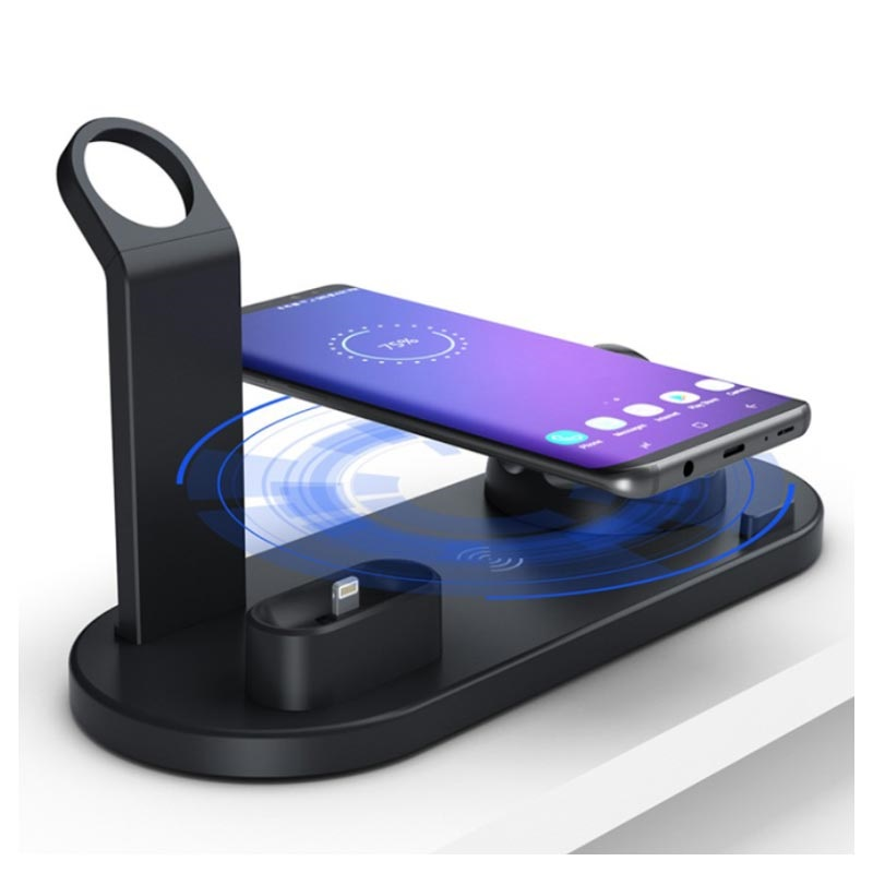 Βάση Ασύρματης Φόρτισης Qi Wireless Charging UD15 for Airpods,Smartwatches & Smartphones Black