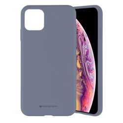 Θήκη Mercury Silicon Cover Soft touch/feeling Apple iPhone 11 Pro (5.8") Lavender Grey