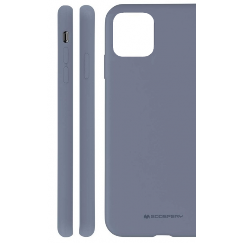 Θήκη Mercury Silicon Cover Soft touch/feeling Apple iPhone 11 Pro (5.8") Lavender Grey