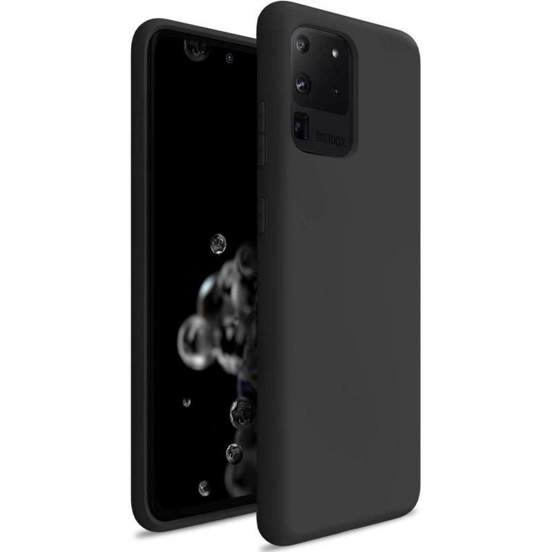 Θήκη Vennus Real Smooth Silicone Samsung Galaxy S20 Ultra G988 Black