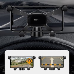 Βάση Αυτοκινήτου Baseus Horizontal Screen Gravity Car Mount Dashboard Holder Black (SUYL-HP01)