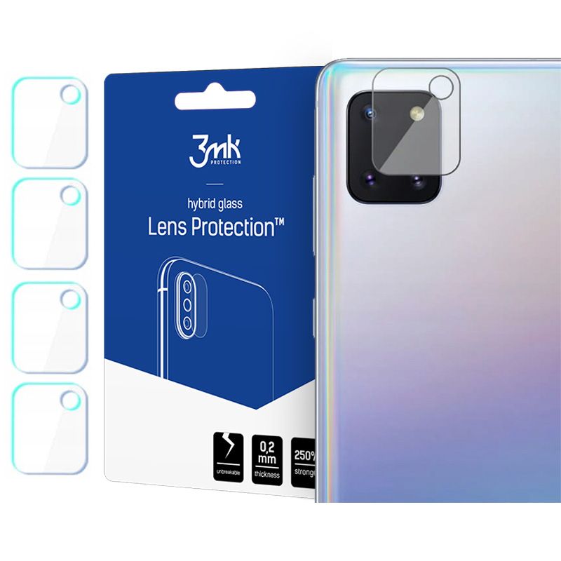 Γυαλί Προστασίας 3MK Camera Lens Samsung Galaxy Note10 Lite N770 Full Cover Tempered Glass 9H AntiCrash / AntiShock (4τμχ)