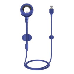 Καλώδιο Data & Βάση Αυτοκινήτου Baseus O-Type USB to Lightning 0.8m Blue (CALOX-03)