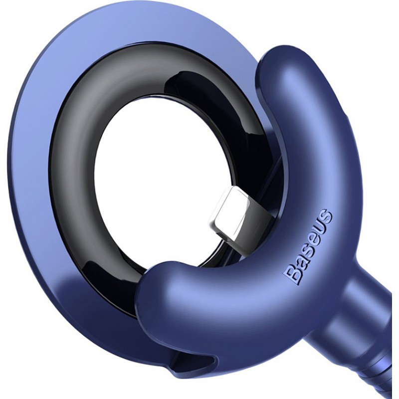 Καλώδιο Data & Βάση Αυτοκινήτου Baseus O-Type USB to Lightning 0.8m Blue (CALOX-03)