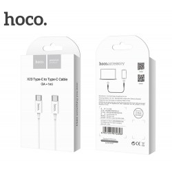 Καλώδιο Data Hoco X23 Skilled Power Delivery PD Type-C to Type-C 1m White