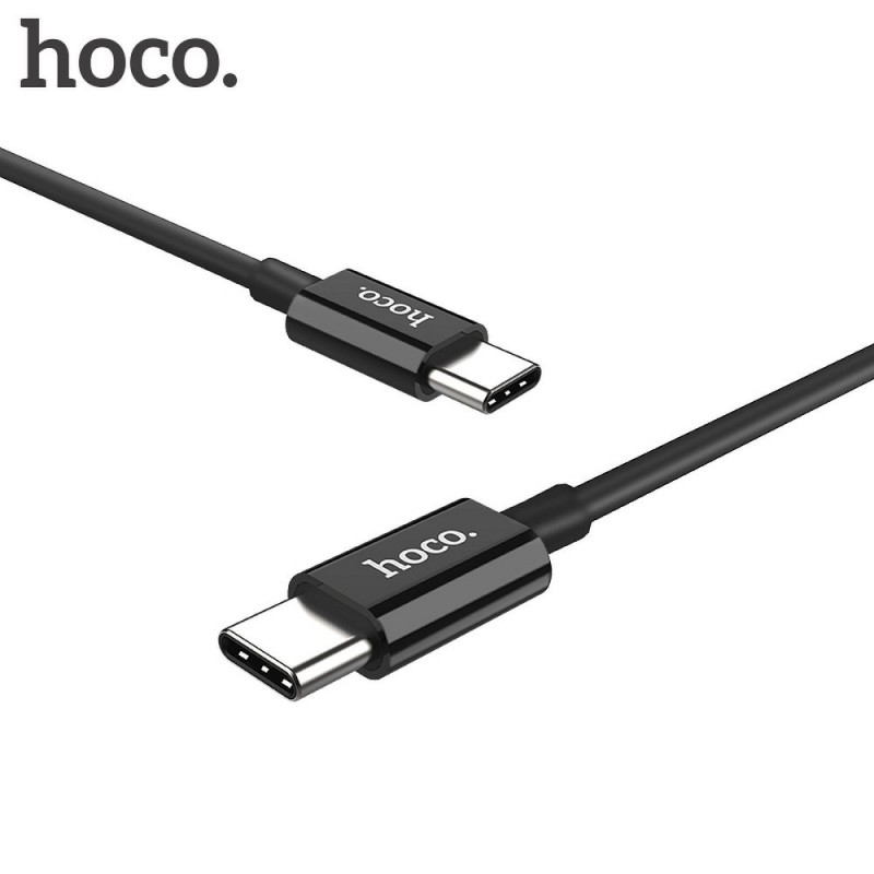 Καλώδιο Data Hoco X23 Skilled Power Delivery PD Type-C to Type-C 1m Black