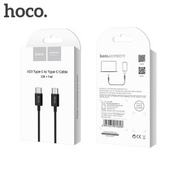 Καλώδιο Data Hoco X23 Skilled Power Delivery PD Type-C to Type-C 1m Black