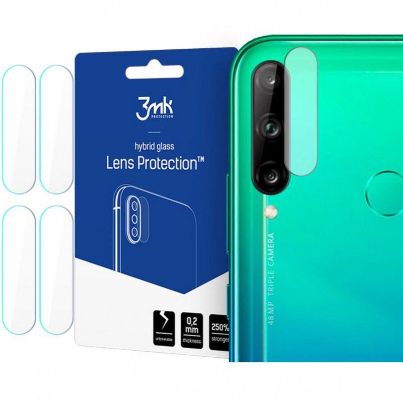 Γυαλί Προστασίας 3MK Camera Lens Huawei P40 Lite E Full Cover Tempered Glass 9H AntiCrash / AntiShock (4τμχ)