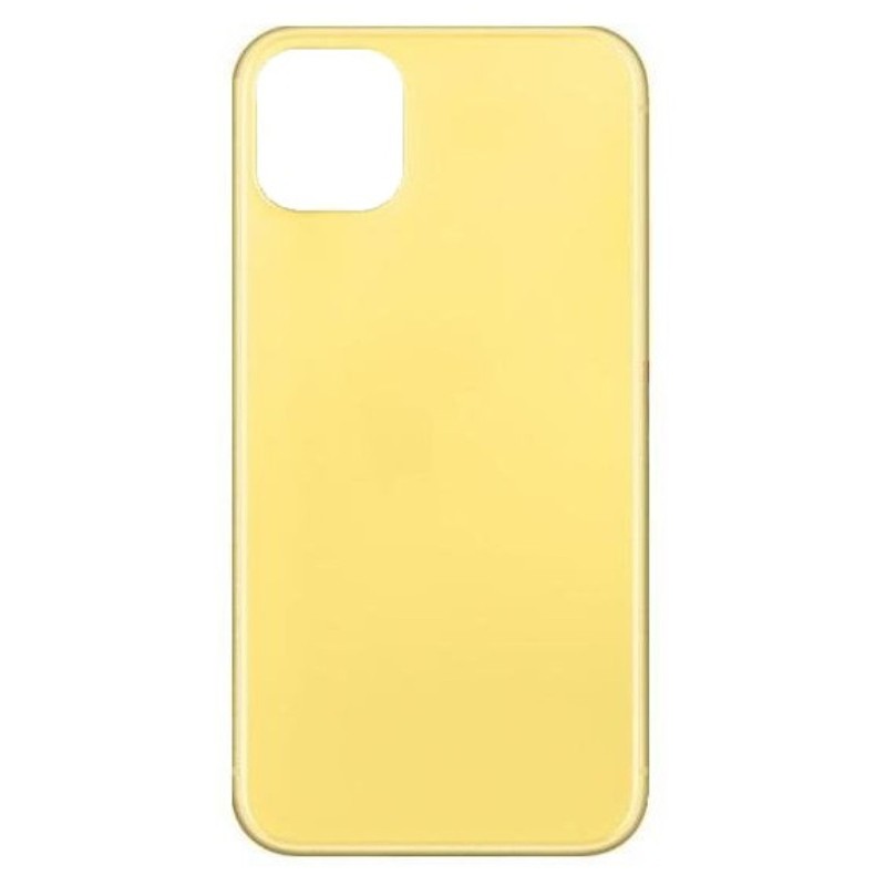 Καπάκι Μπαταρίας Apple iPhone 11 (6.1") Back Cover Glass Yellow (OEM)