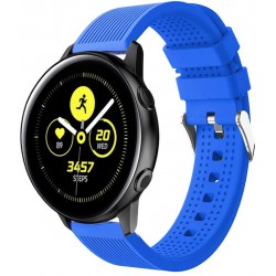 Ανταλλακτικό λουράκι QuickFit Silicone Strap για Samsung Galaxy Watch5 (40mm & 42mm)/Watch4 (40mm & 44mm)/ Watch4 Classic (42mm & 46mm)/ Watch3(41mm)/Active 2(40/44mm)/Amazfit GTS 3 (43mm)/GTR(42mm) (20mm) Official Type Royal Blue