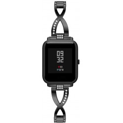Ανταλλακτικό λουράκι QuickFit Apple Watch 1/2/3/4/5/6/SE/7 (38/40/41mm) Stainless Diamonds Black Ανταλλακτικό λουράκι QuickFit Apple Watch 1/2/3/4/5/6/SE/7 (38/40/41mm) Stainless Diamonds Black