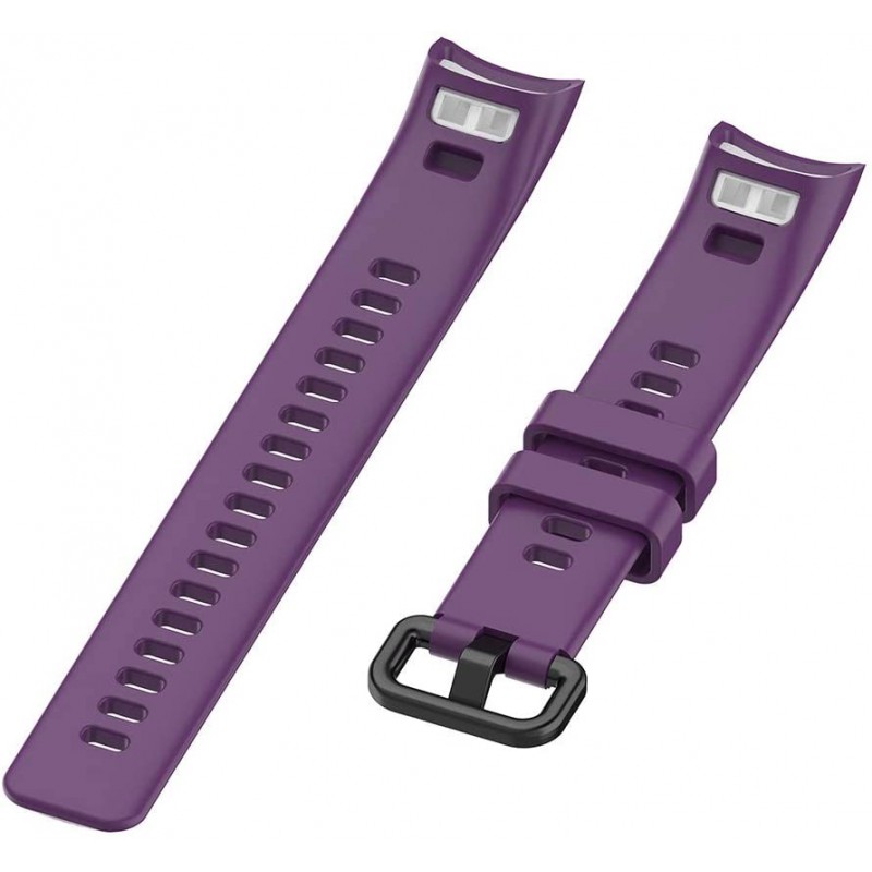 Ανταλλακτικό λουράκι Huawei Band 4/5 Striped Silicone White