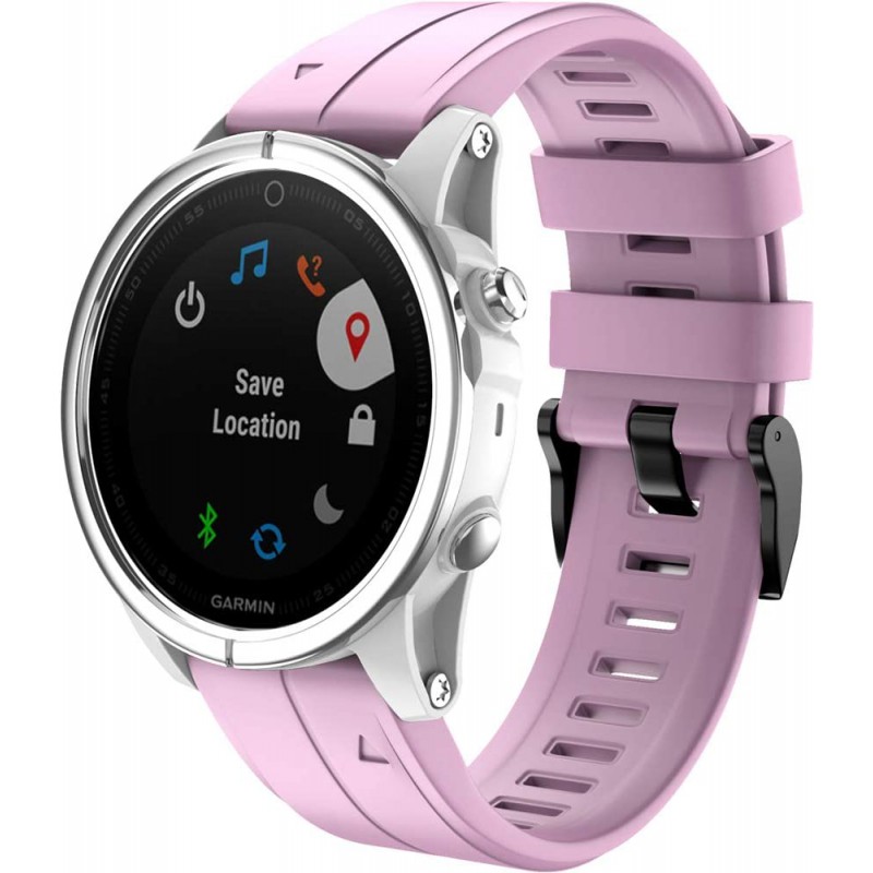 Ανταλλακτικό λουράκι QuickFit Garmin Fenix 5s/Fenix 5S Plus/Fenix 6S/Fenix 6S Pro/Fenix 7S / Fenix 8 (43mm) Sportband Pink (20mm) OEM