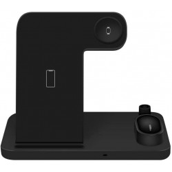Βάση Ασύρματης Φόρτισης Explosion W30 Qi Foldable Wireless Multi Dock 4in1 for Airpods,Apple Pen,Apple Watch & Smartphones Black
