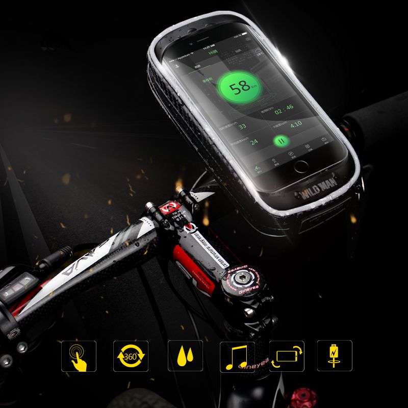 Βάση Στήριξης Ποδηλάτου WILDMAN Hardpouch Universal Bike Holder XXS Black Βάση Στήριξης Ποδηλάτου WILDMAN Hardpouch Universal Bike Holder XXS Black