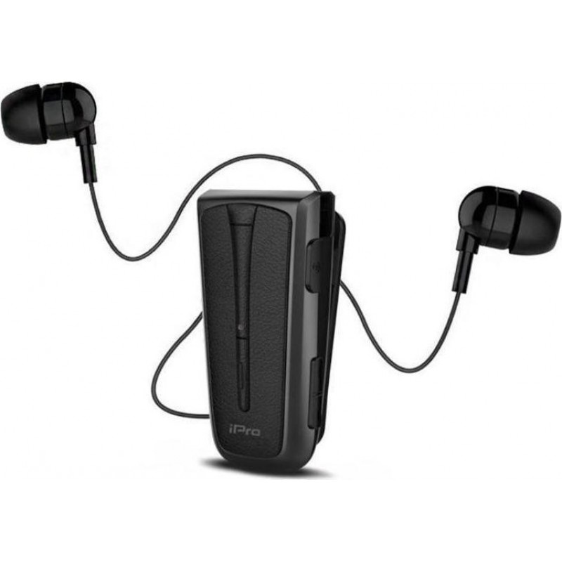 Ακουστικό Bluetooth iPro RH219s Retractable Black/Grey