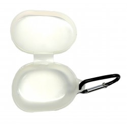 Θήκη Xiaomi Redmi Airdots Silicone Protective Cover with Carabiner Milky White